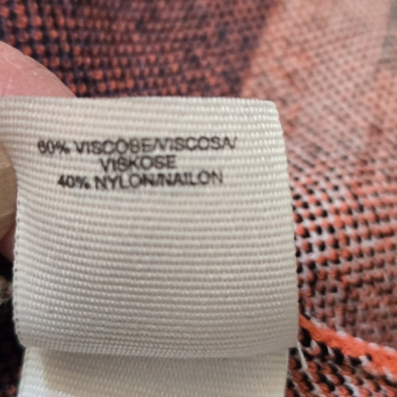 Rachel Roy Blue and Orange Geometric Vest. Size XL - Picture 6 of 8